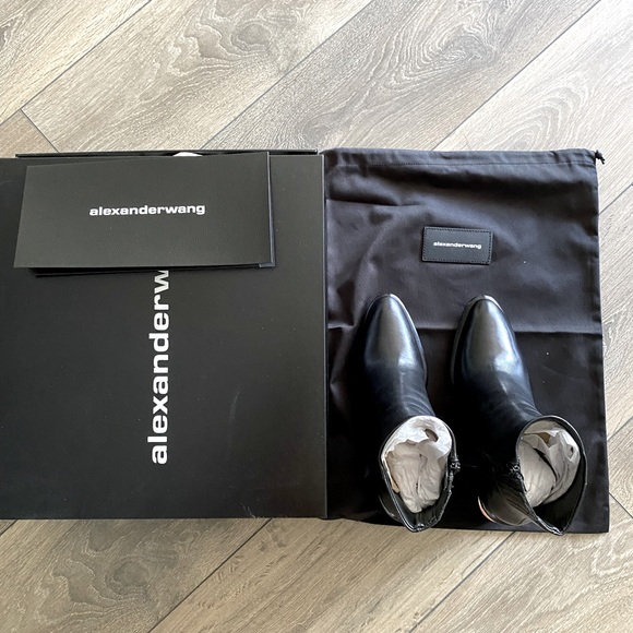 Alexander wang Anna Block-Heel Booties -Rose-Tone - Picture 4 of 8